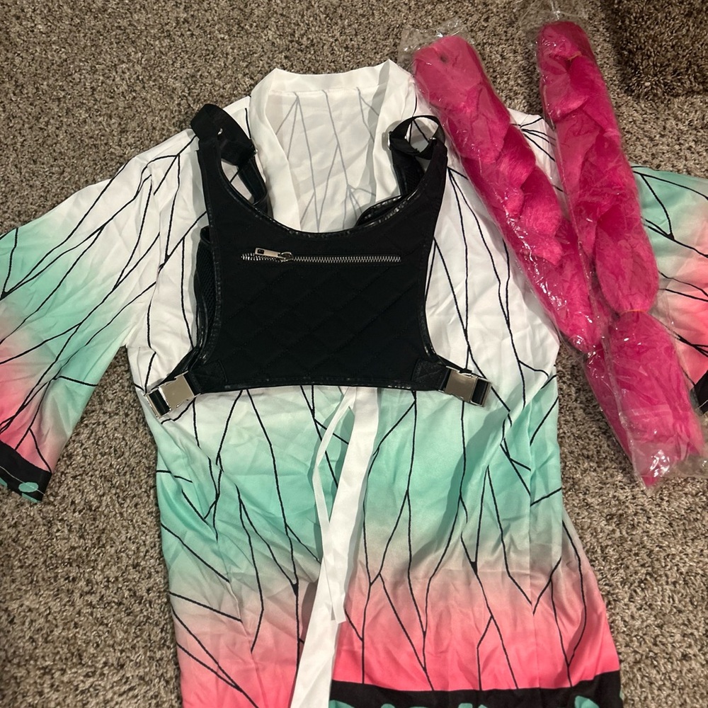 Rave/festival outfit with Black Harness